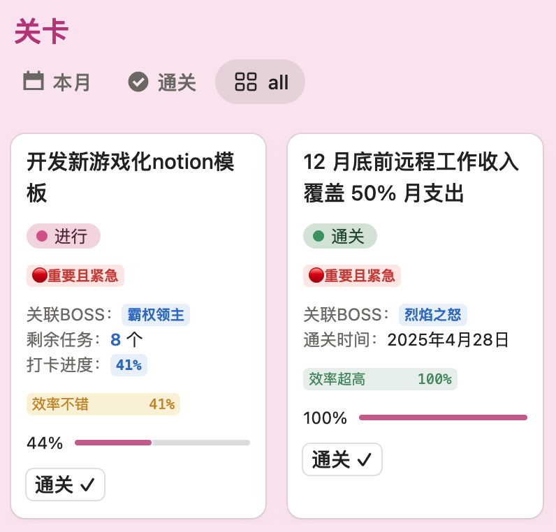 从NPC到头号玩家：GameLifeOS 游戏化人生管理系统Notion模板全指南-李迷糊limihu